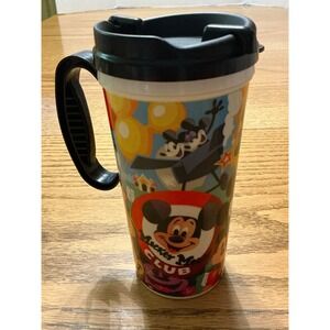 Disney Parks Mickey Mouse Club Travel Mug Whirley Drink Works Plastic Cup Lid